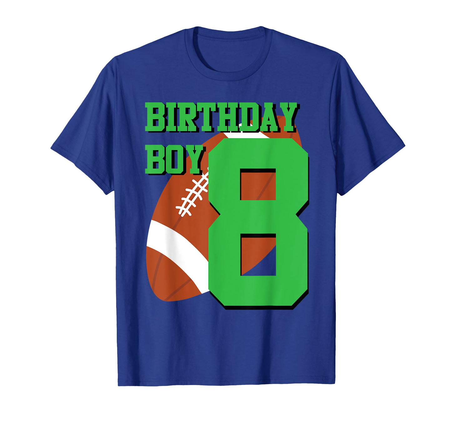 8th Birthday Football Boy Shirt | 8 year old Field Players T-Shirt