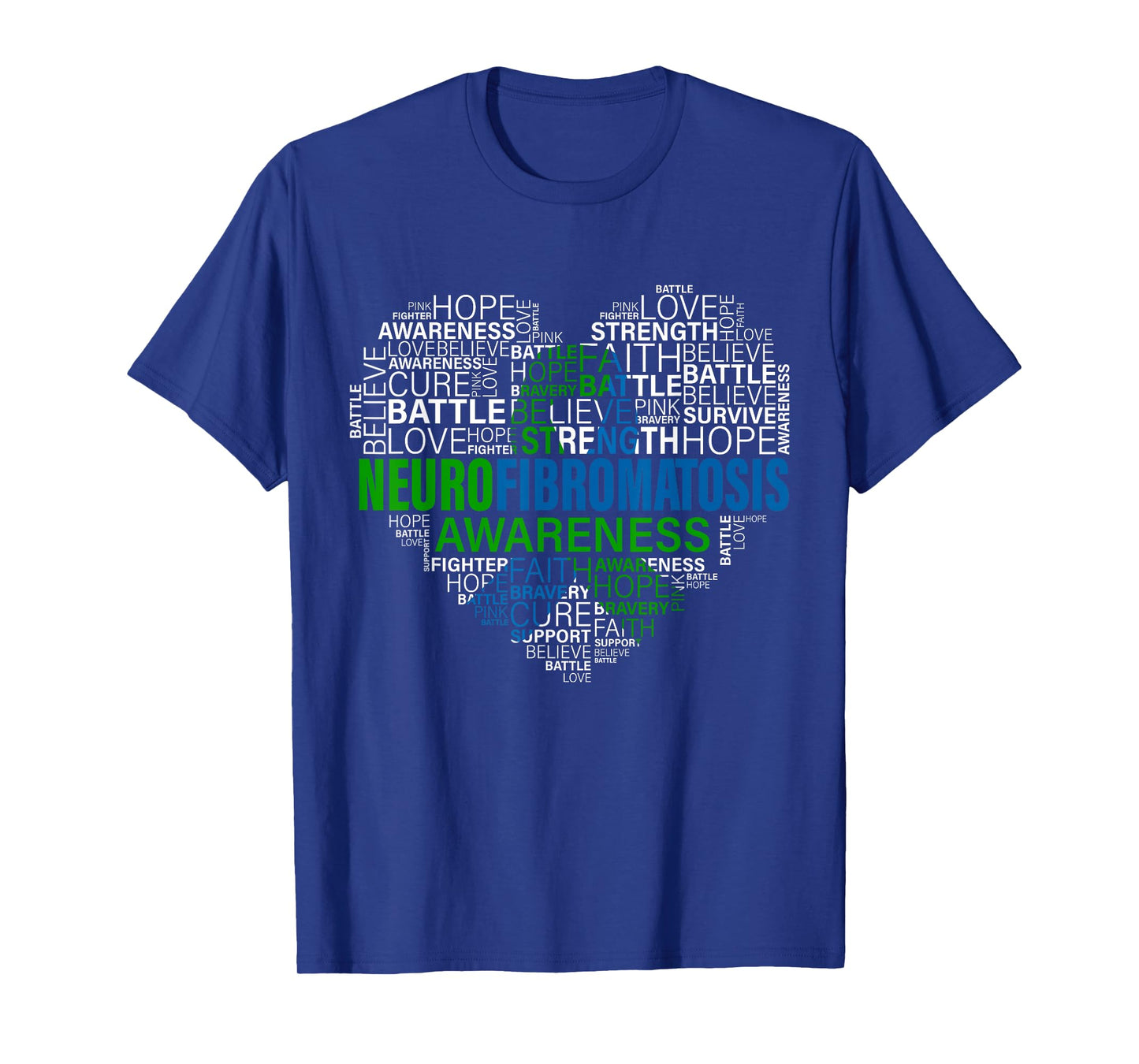 Neurofibromatosis Awareness Hope Support Strong Warrior T-Shirt