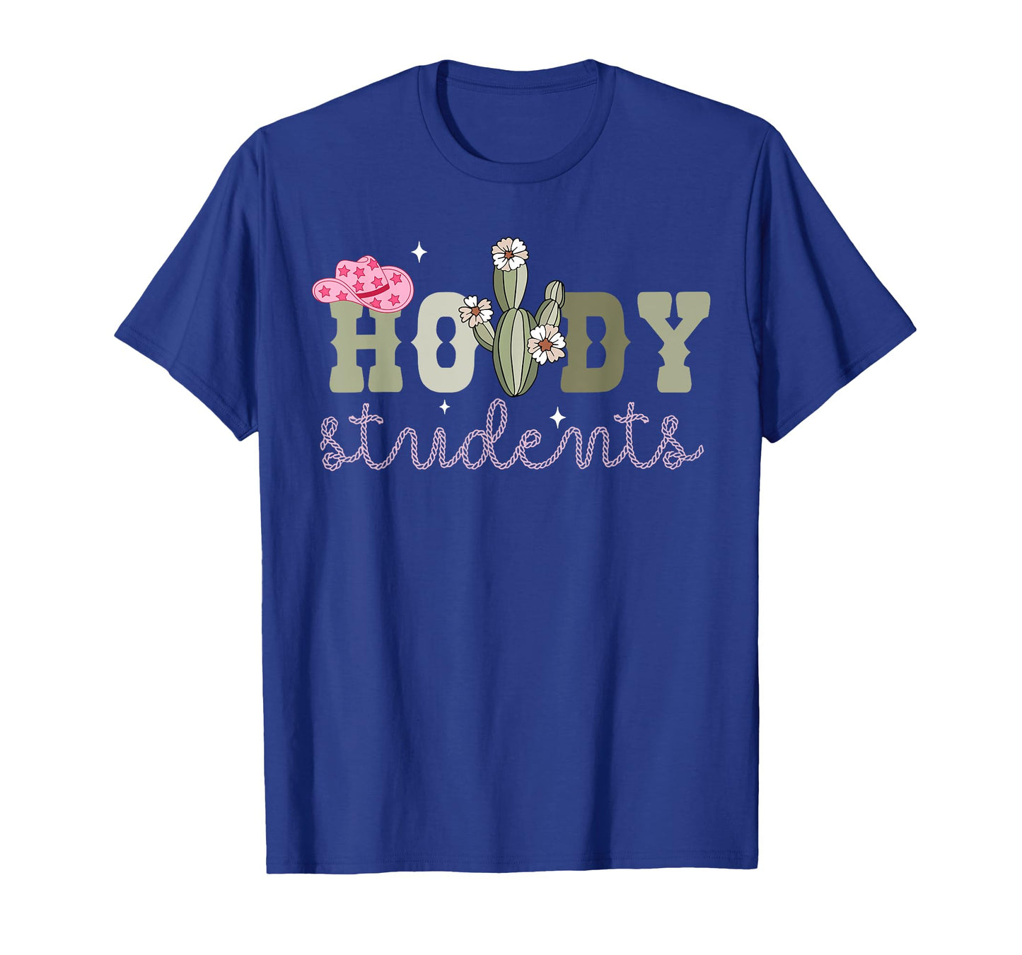 Cactus Howdy Student Western Cowgirls Teacher Back To School T-Shirt