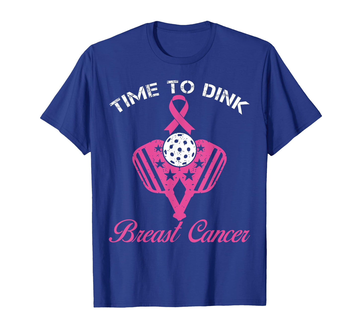 Time To Dink Breast Cancer Awareness Womens Pickleball Pink T-Shirt