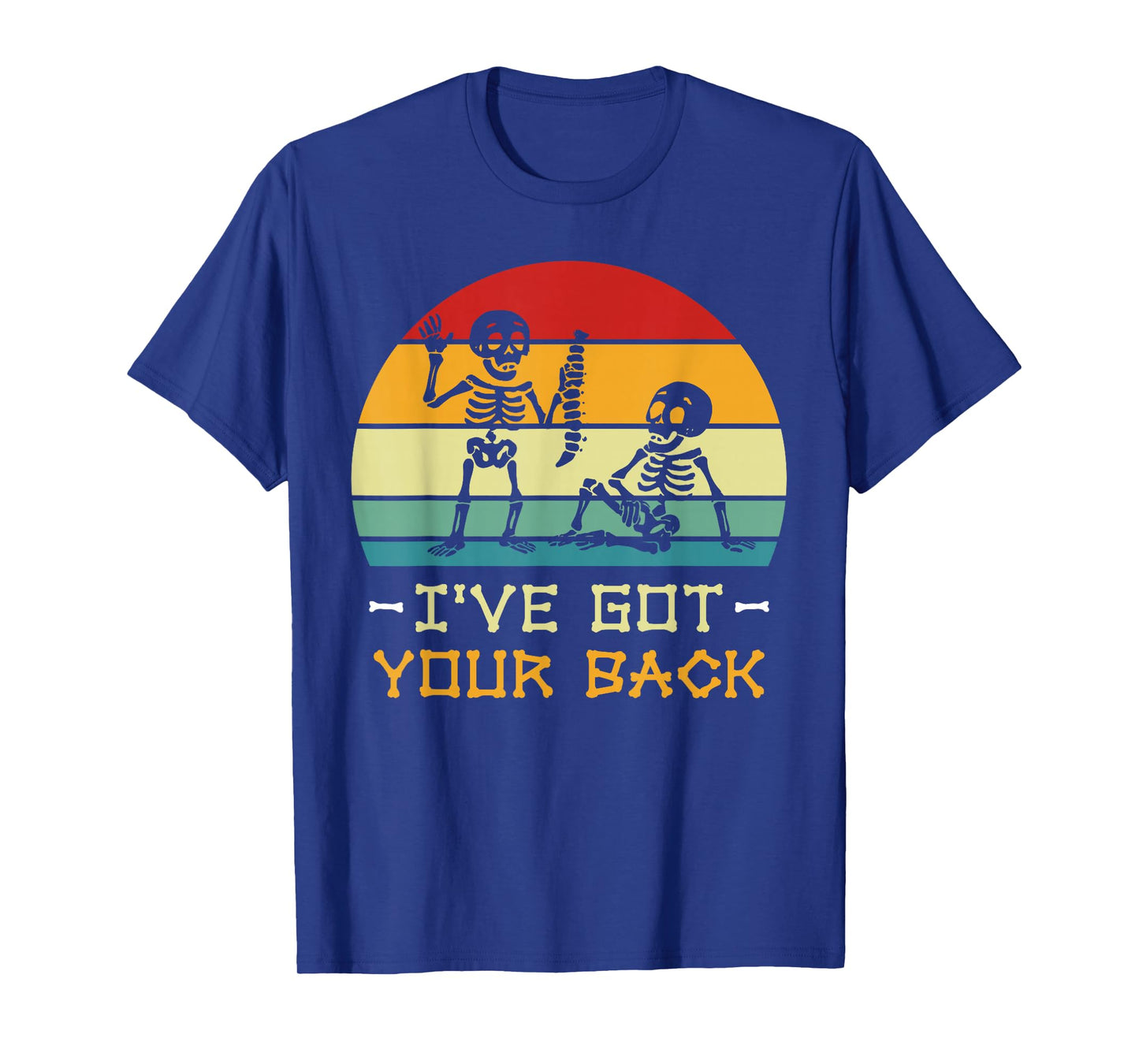 I Got Your Back Fun Retro Vintage Halloween Skeleton Costume T-Shirt