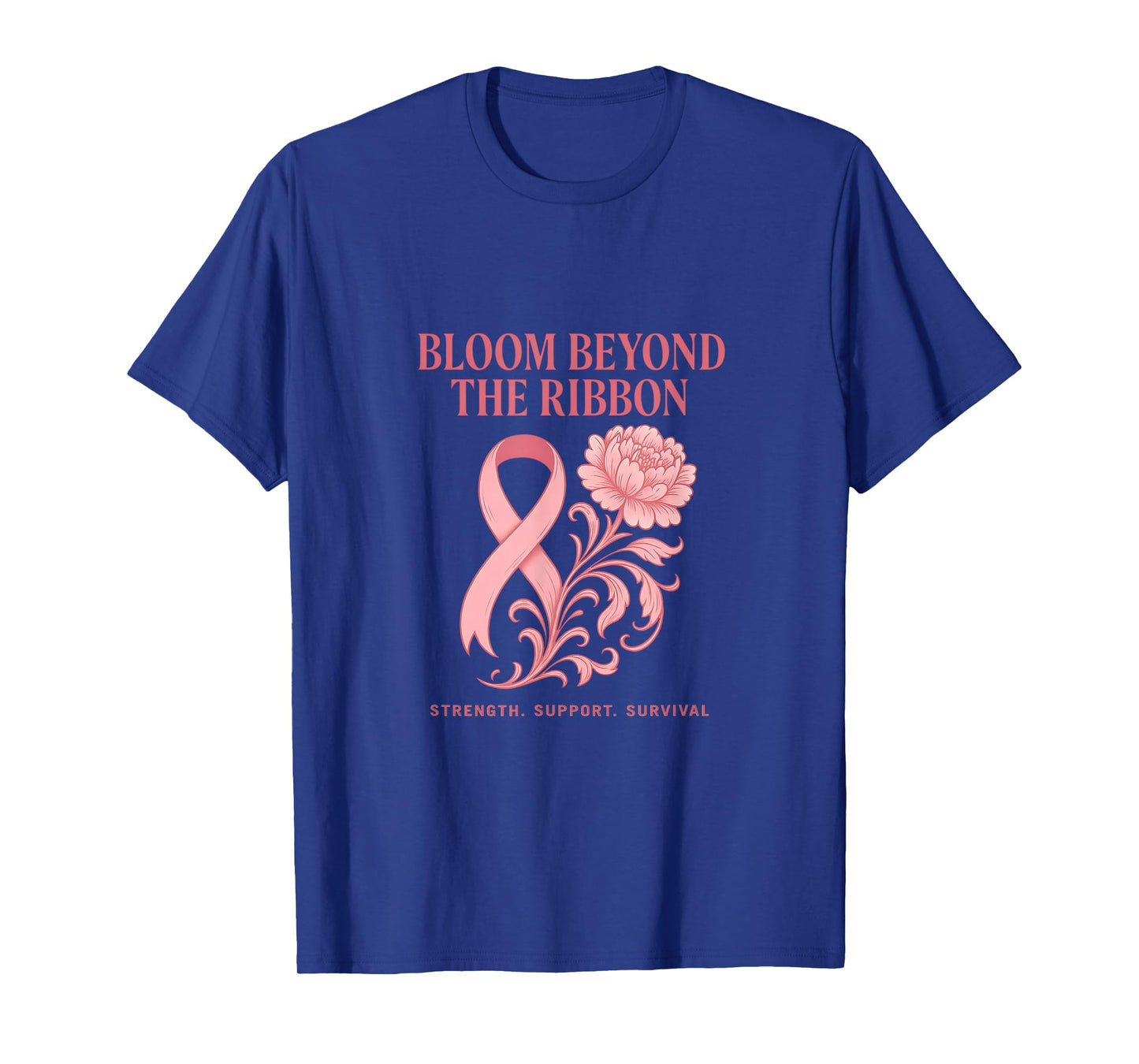 Breast Cancer Awareness Pink Ribbon Support Survivor Hope T-Shirt