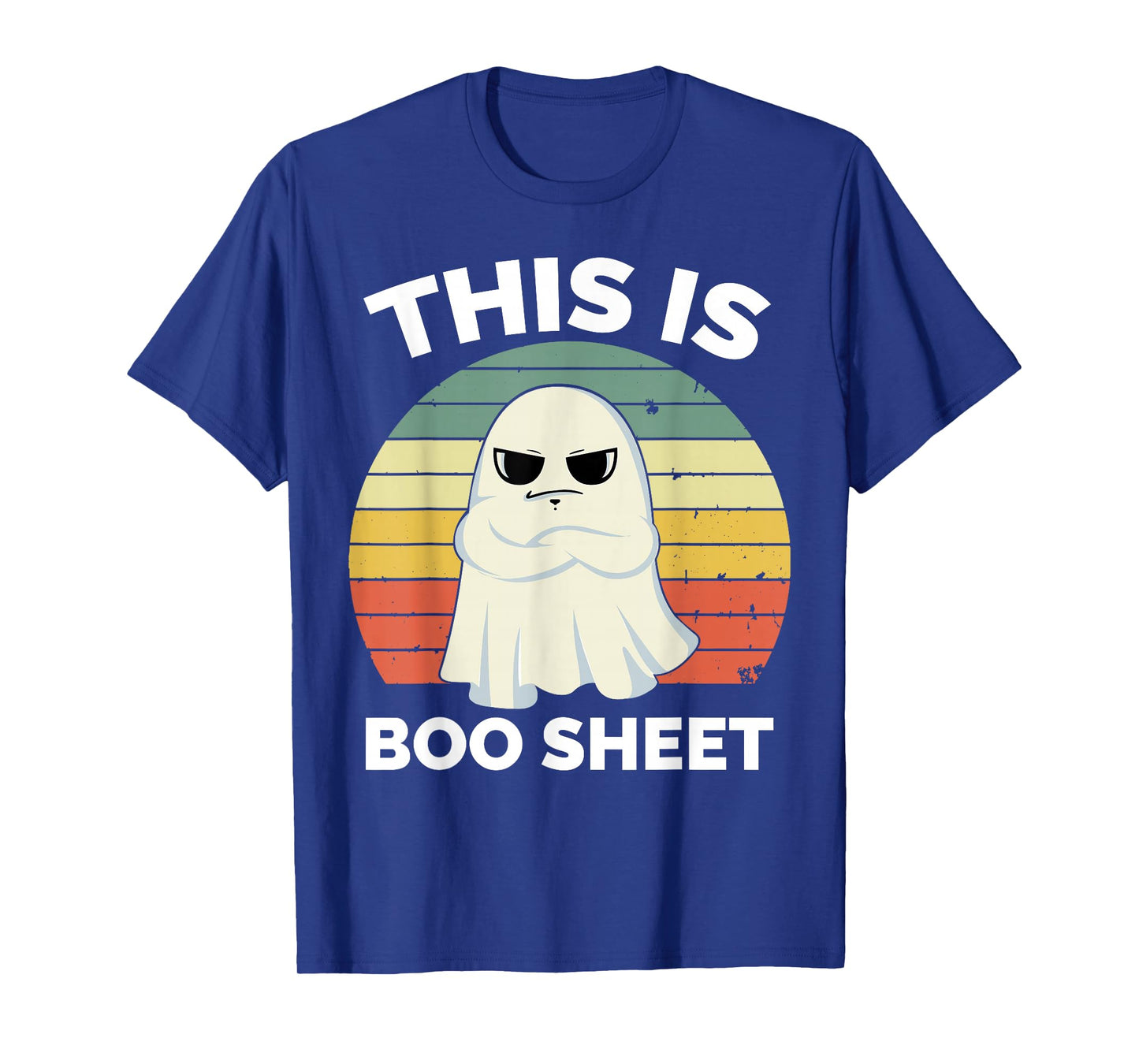 This is Boo Sheet Ghost Retro Halloween Costume Men Women T-Shirt