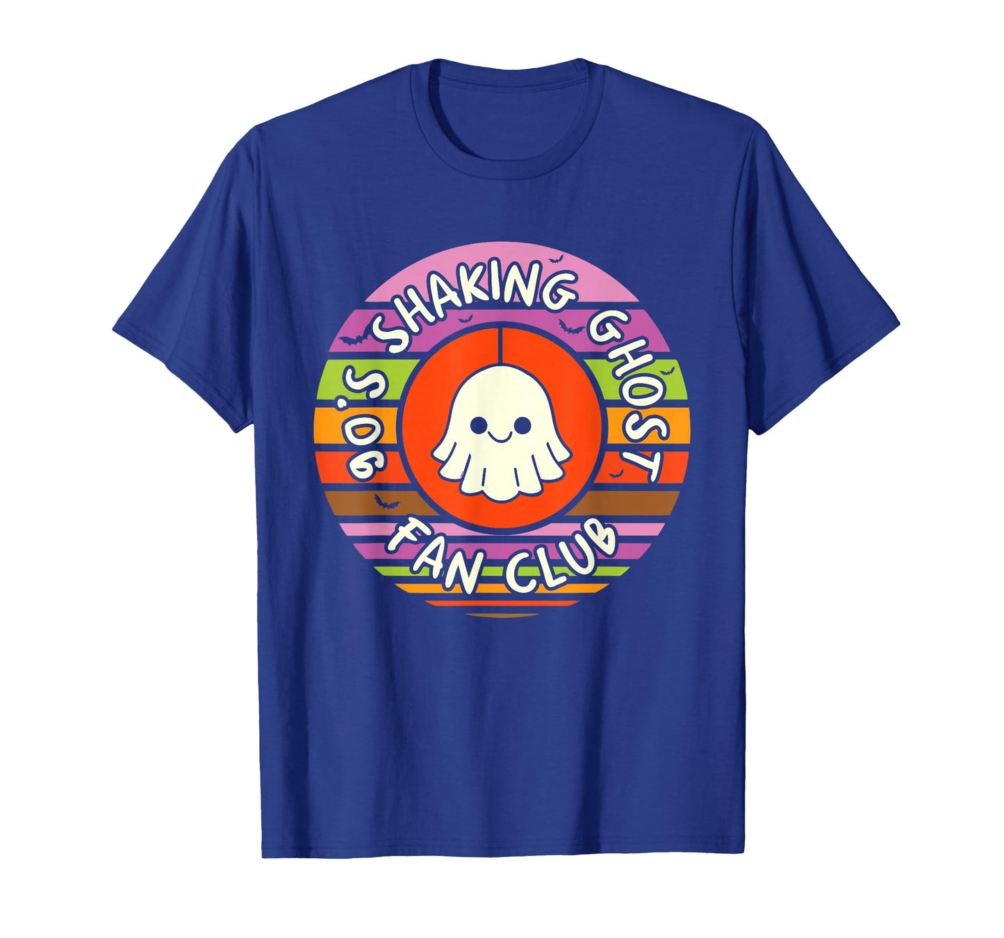 90's Shaking Ghost Fan Club Boo Halloween Design T-Shirt