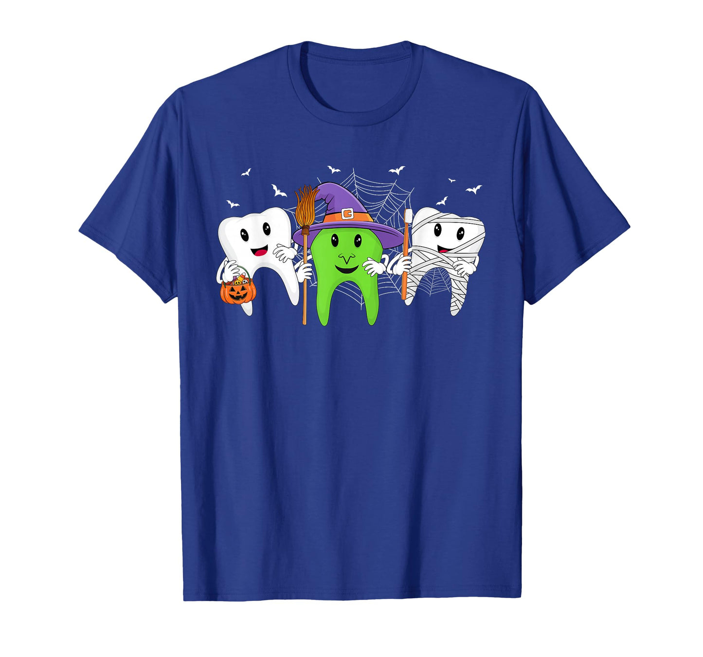 Funny Tooth Halloween Costume Trick or Teeth Witch Dentist T-Shirt