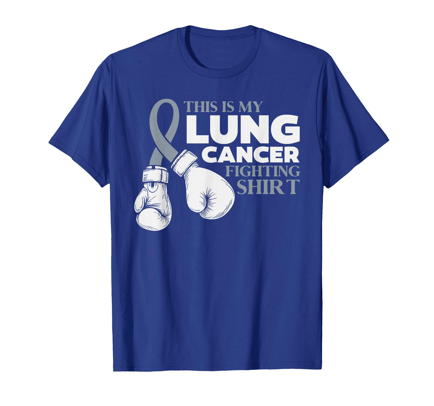 This is My Lung Cancer Month Awareness White Ribbon Support T-Shirt