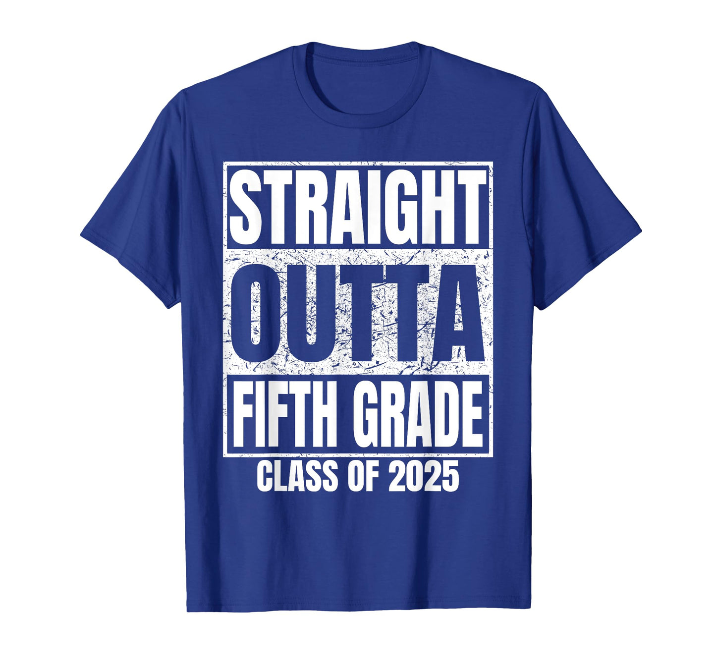 Straight Outta Fifth Grade Class 2025 Graduation 5th Grade T-Shirt