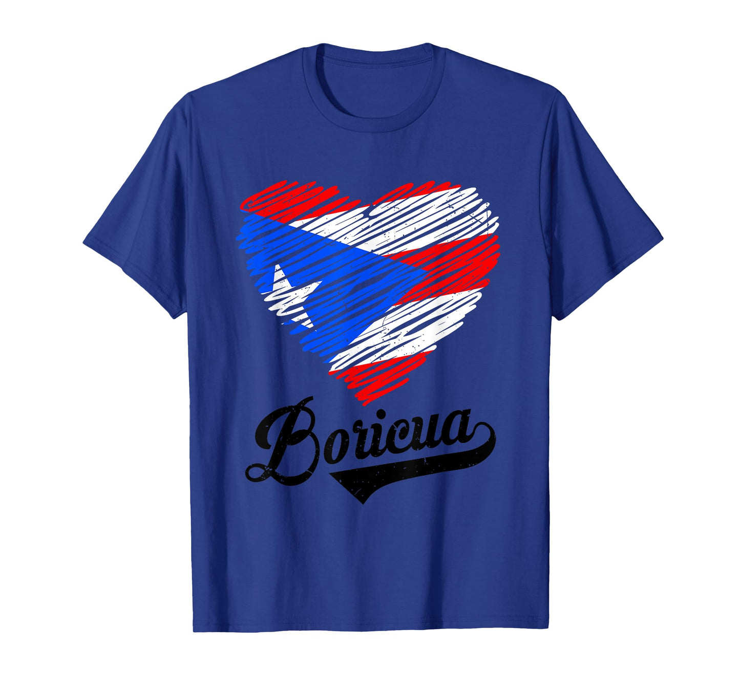 Puerto Rico Flag Heart Boricua Women Rican Hispanic Heritage T-Shirt