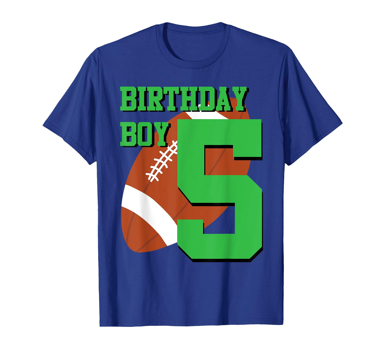 5th Birthday Football Boy | 5 year old Field Players T-Shirt