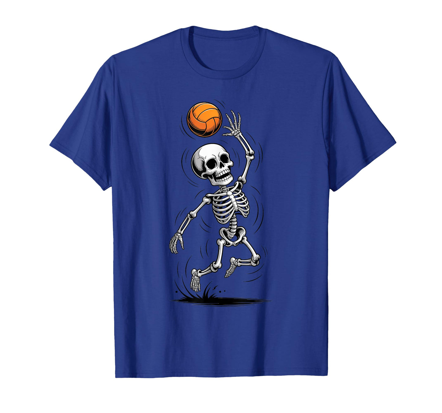 Skeleton Volleyball Halloween Costume Funny Toddler Kids T-Shirt