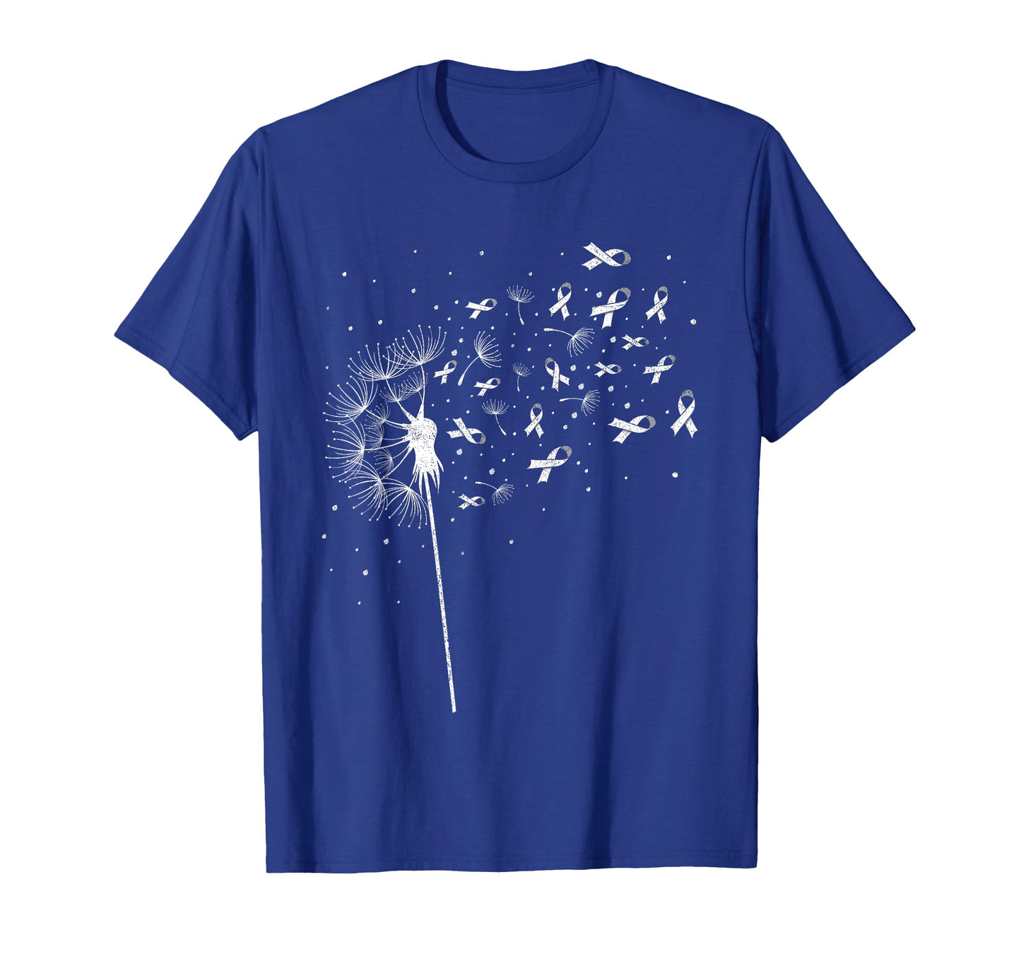 Dandelion Flower Men Women Apparel, White Ribbon Lung Cancer T-Shirt