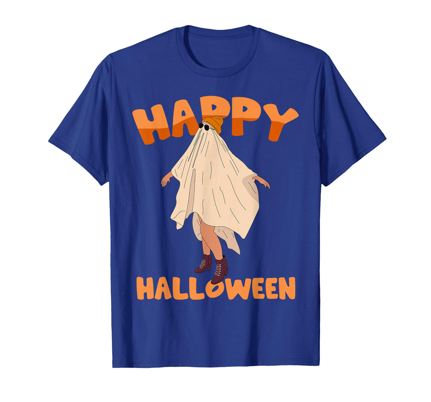 Funny Happy Halloween Boo Ghost Matching Family Couples 2025 T-Shirt