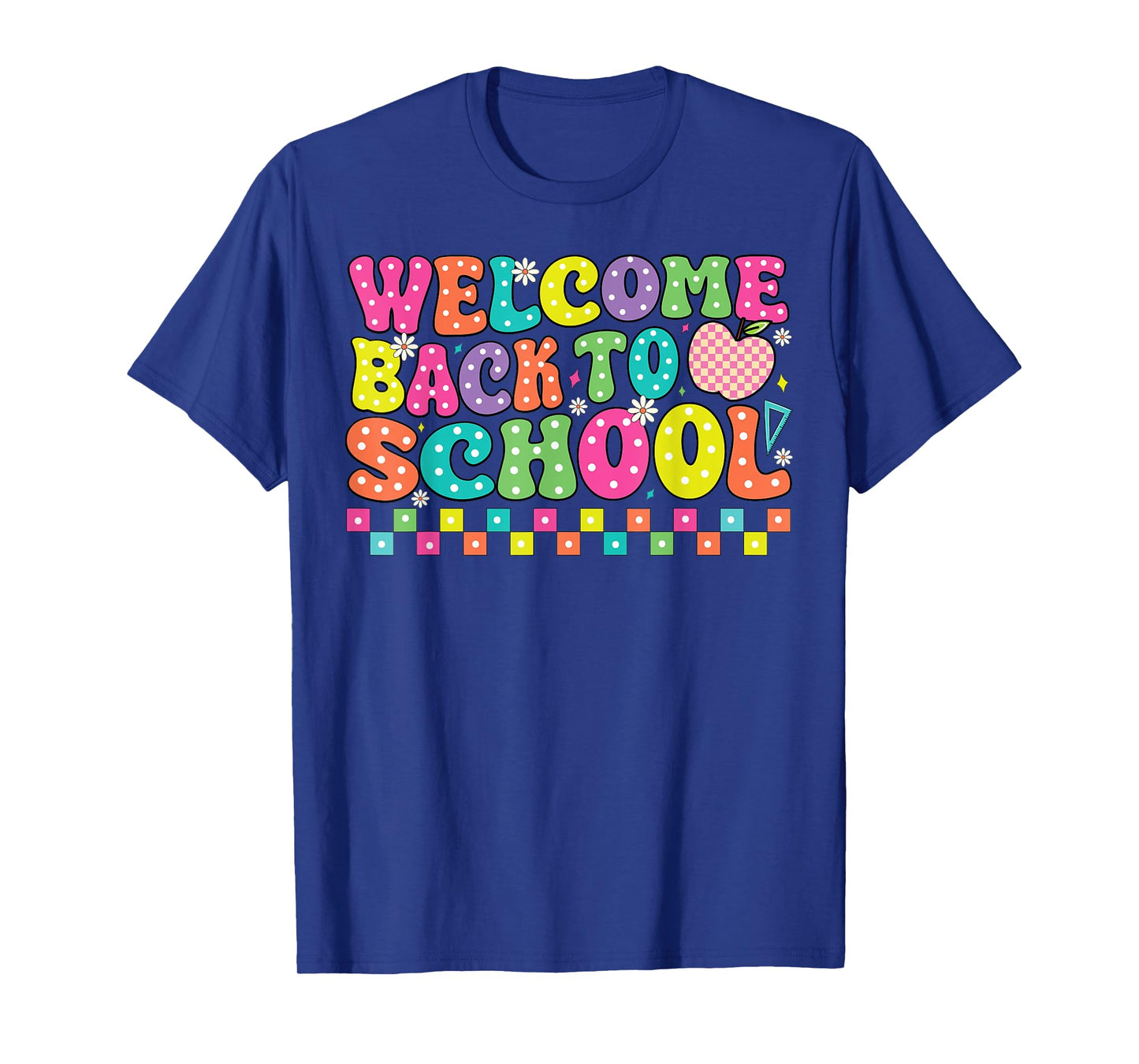 Welcome Back To School First Day of School Teachers Groovy T-Shirt