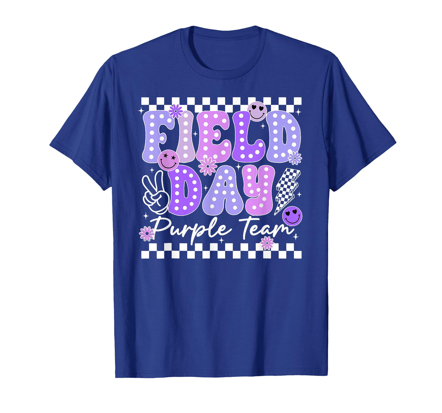 Field Day Purple Team Outdoor Field Day Games Kids Teacher T-Shirt