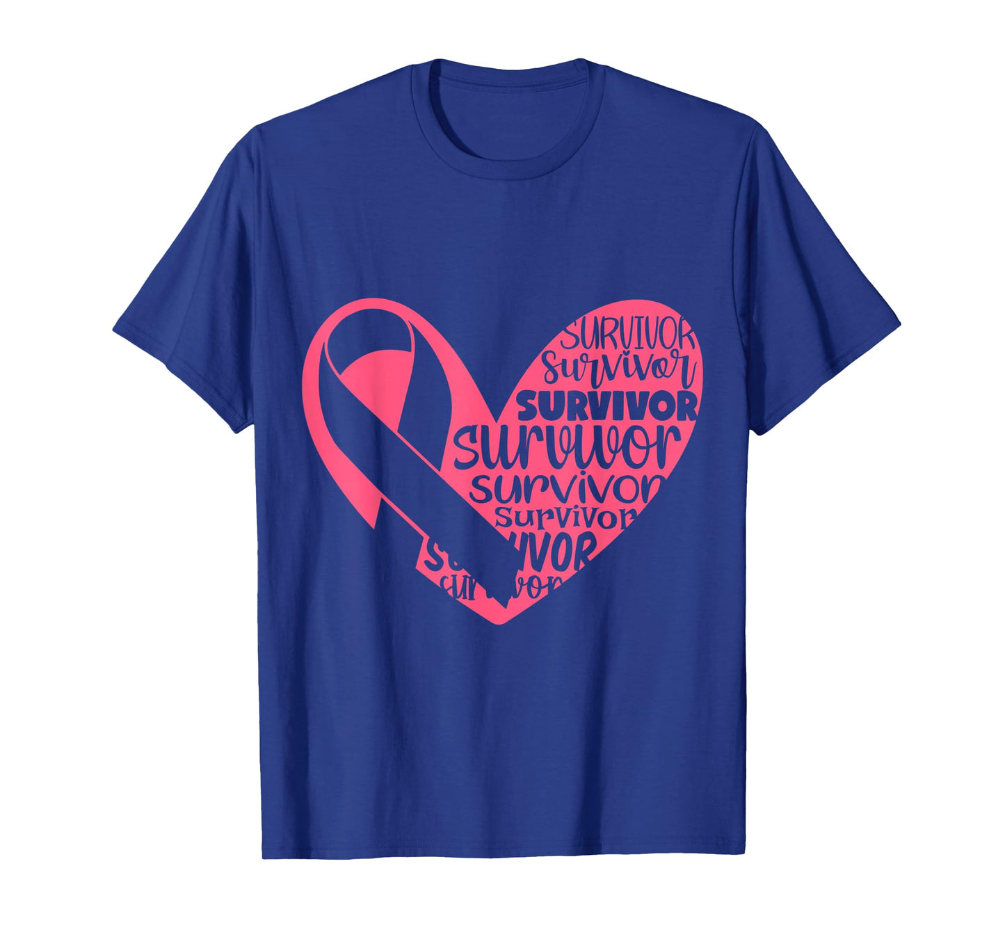 Survivor Heart Breast Cancer Awarenes T-Shirt