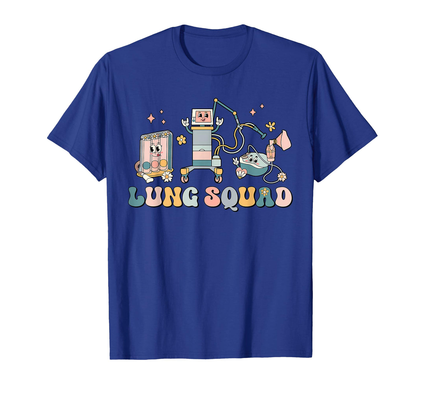 Retro Lung Squad Respiratory Therapy RT Pulmonologist T-Shirt