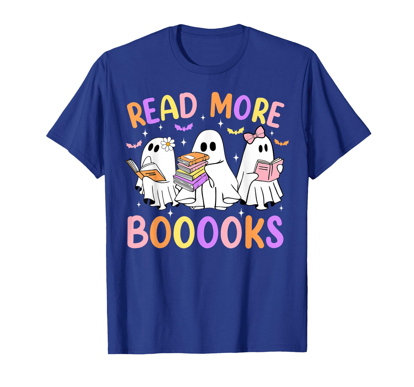 Halloween Read More Books Retro Costume Teacher Women Girls T-Shirt
