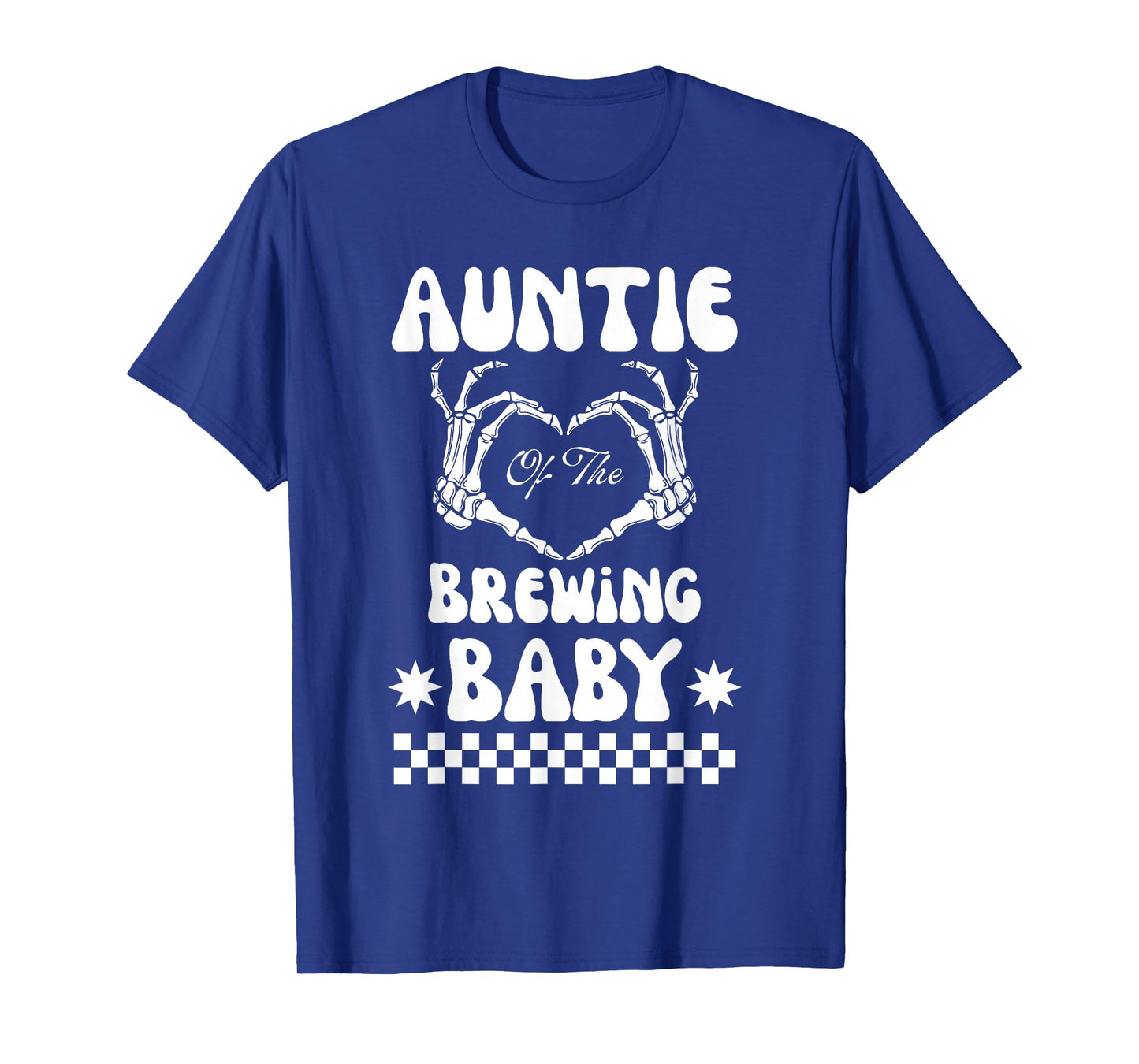 Auntie of Brewing Baby Halloween T-Shirt Baby Shower Spooky T-Shirt