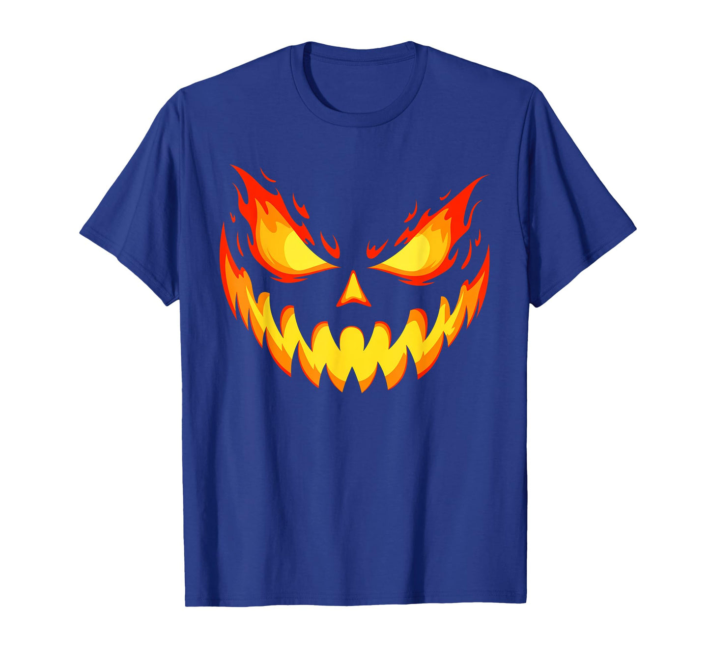 Jack O Lantern Pumpkin Face Halloween Costume Men Boys Kids T-Shirt