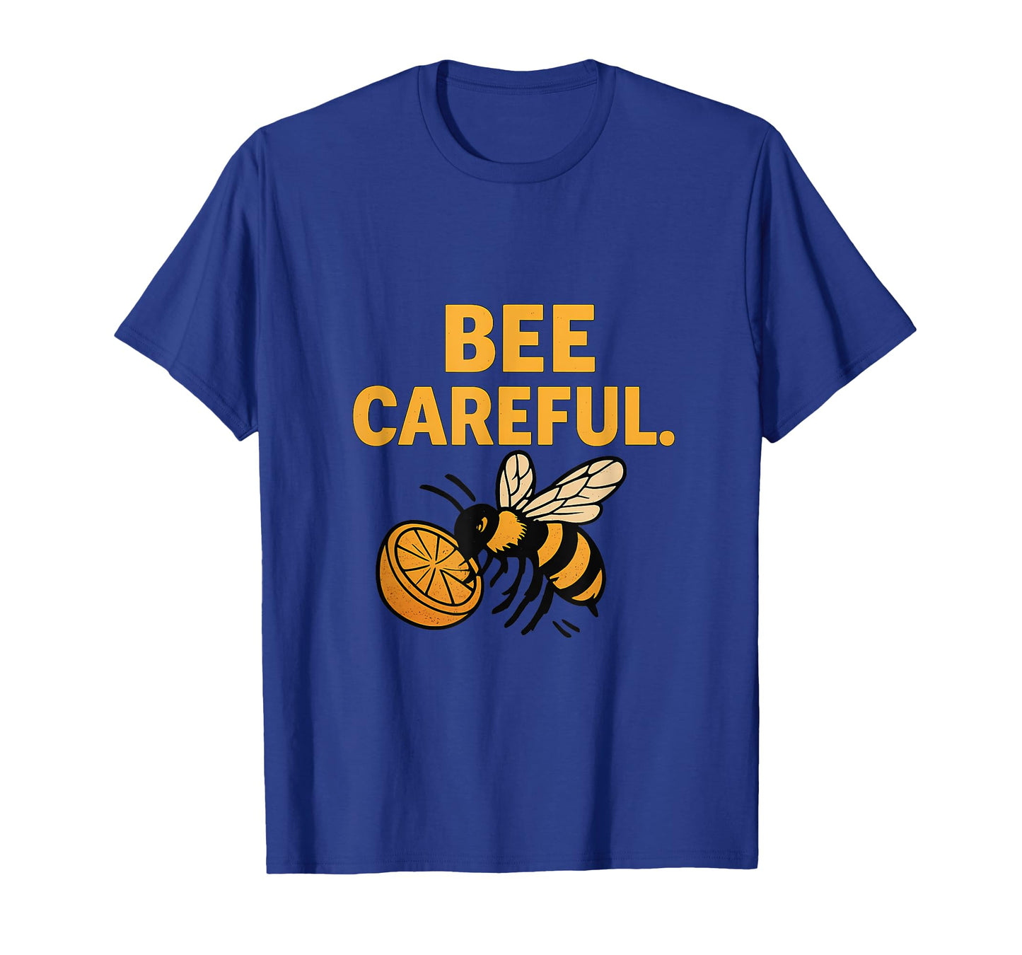Bee Careful Pinching Fruit Wildlife Humor Graphic Design T-Shirt