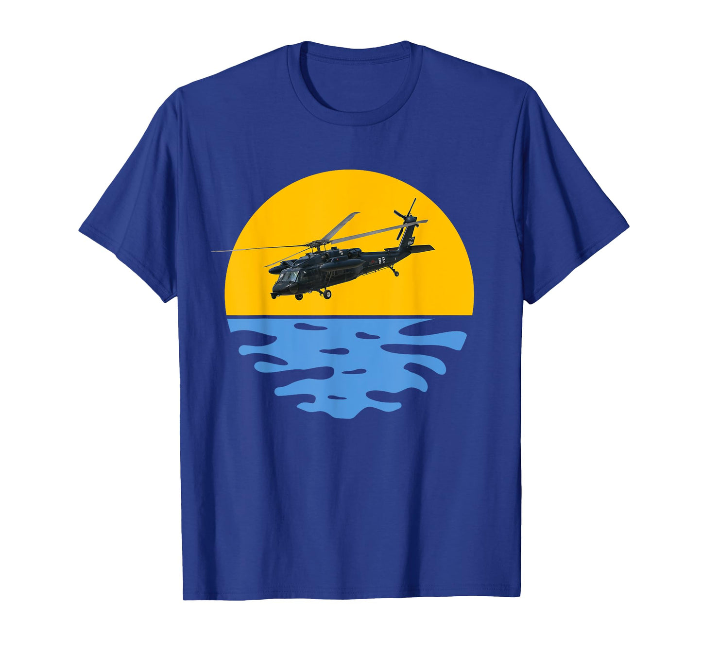 Sunset Army UH-60 Sikorsky Blackhawk Helicopter Pilot Gift T-Shirt