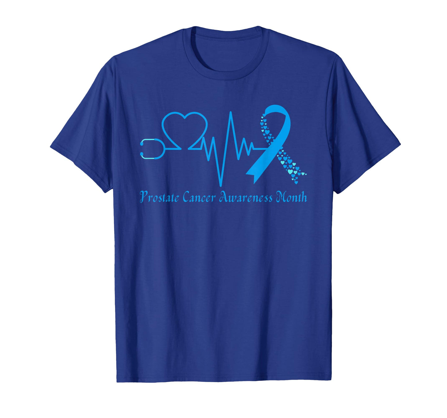 Prostate Cancer Awareness Month We Wear Light Blue Support T-Shirt