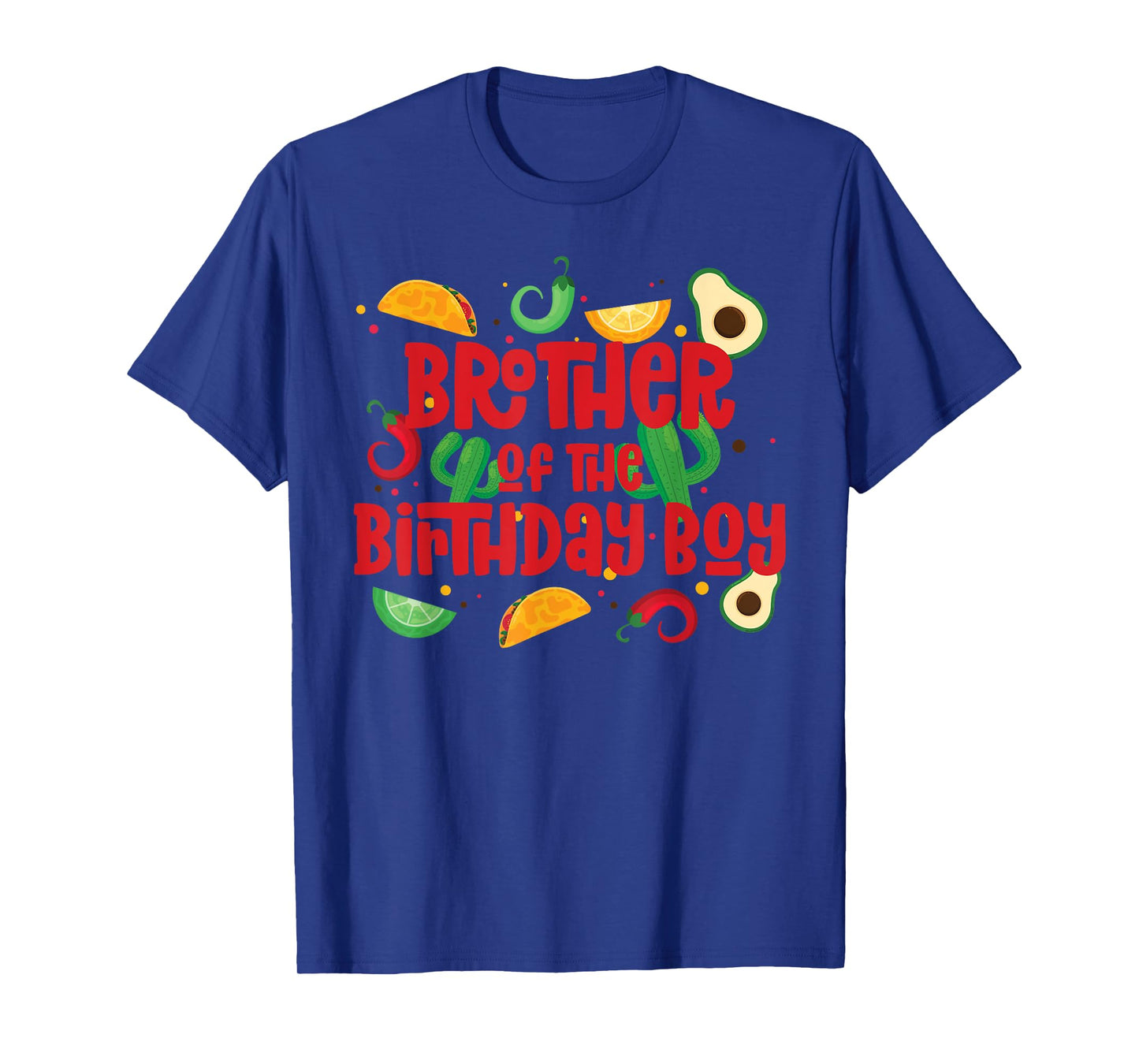 Brother Taco Twosday Fiesta Taco Birthday Theme Boy 2yr T-Shirt