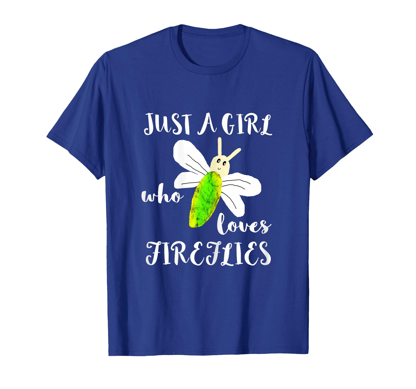 Just A Girl Who Loves Fireflies Lightning Bugs Firefly Shirt T-Shirt
