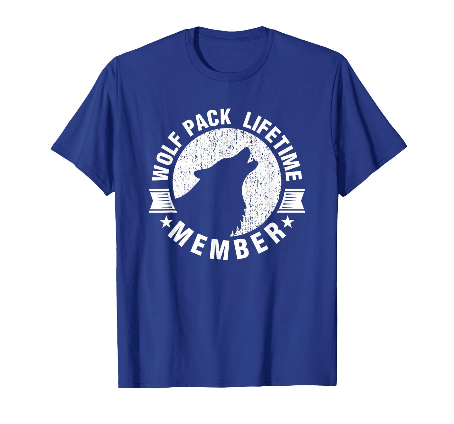 Lifetime Wolf Pack Member Distressed Howling T-shirt T-Shirt