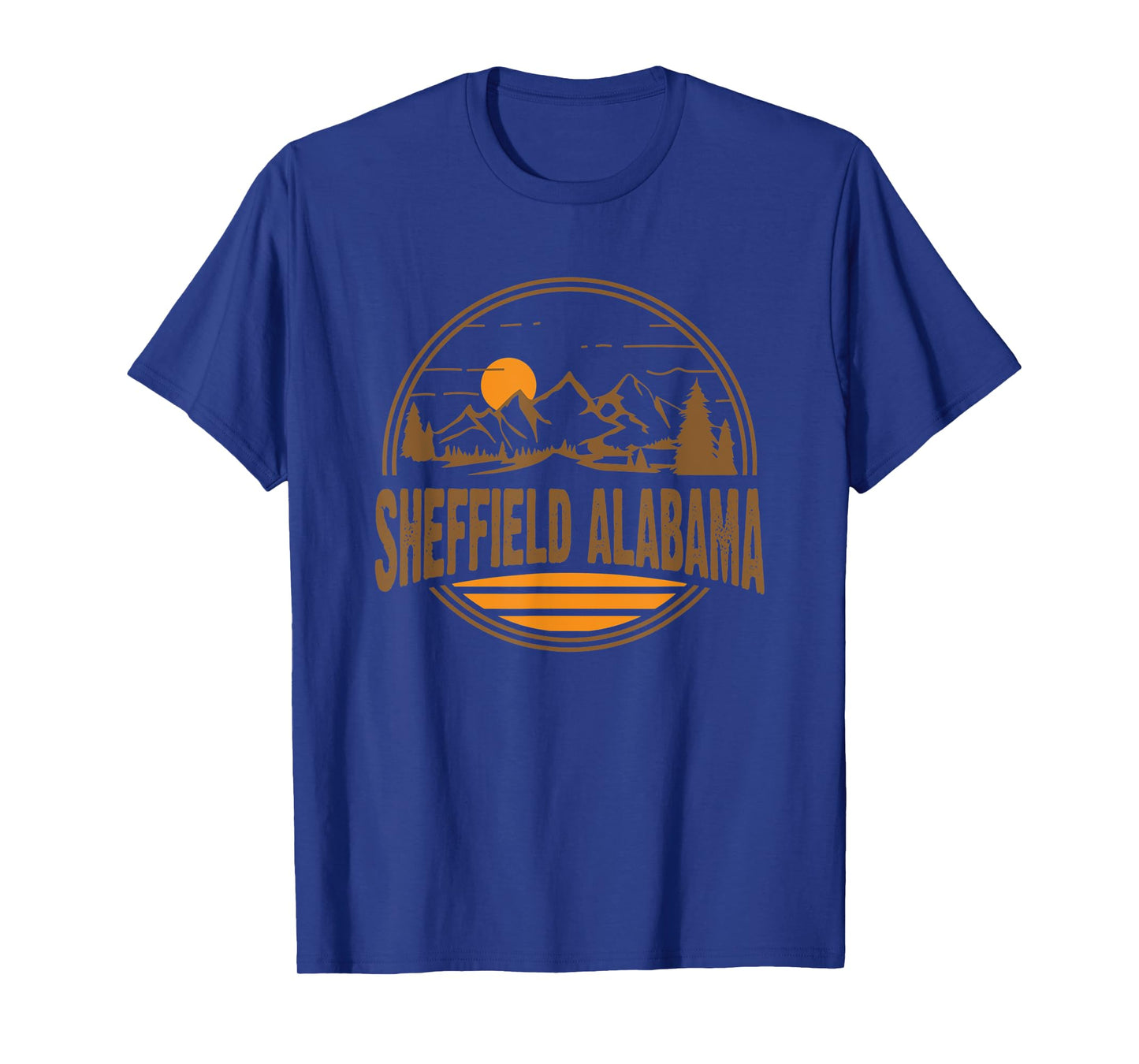 Vintage Sheffield, Alabama Mountain Hiking Souvenir Print T-Shirt