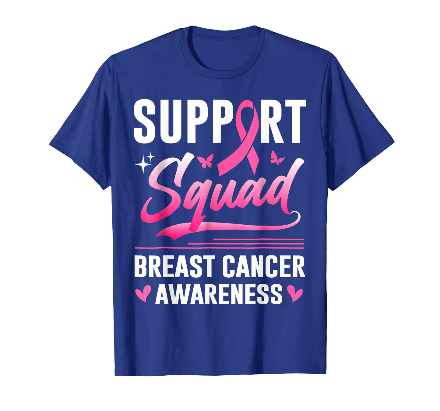Support Squad Breast Cancer Awareness Pink Ribbon T-Shirt