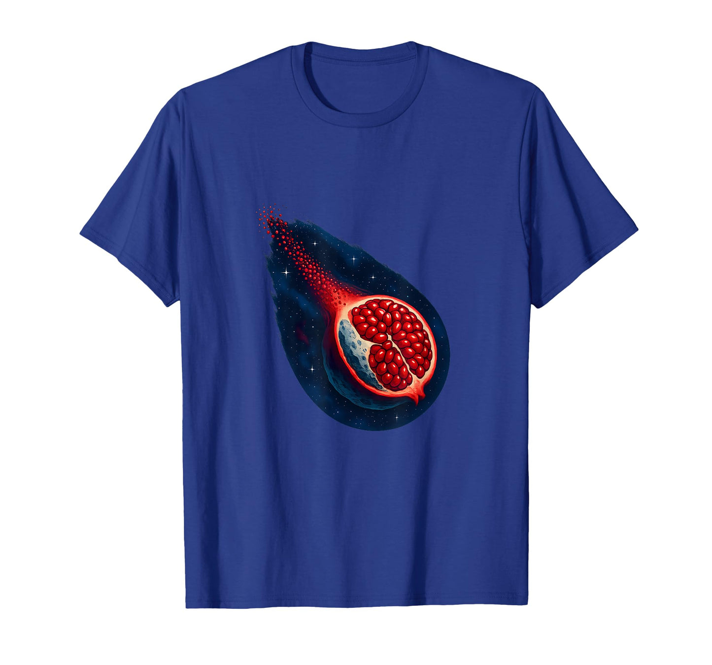 Comet Pomegranate Space Fruit Funny Astronomy T-Shirt