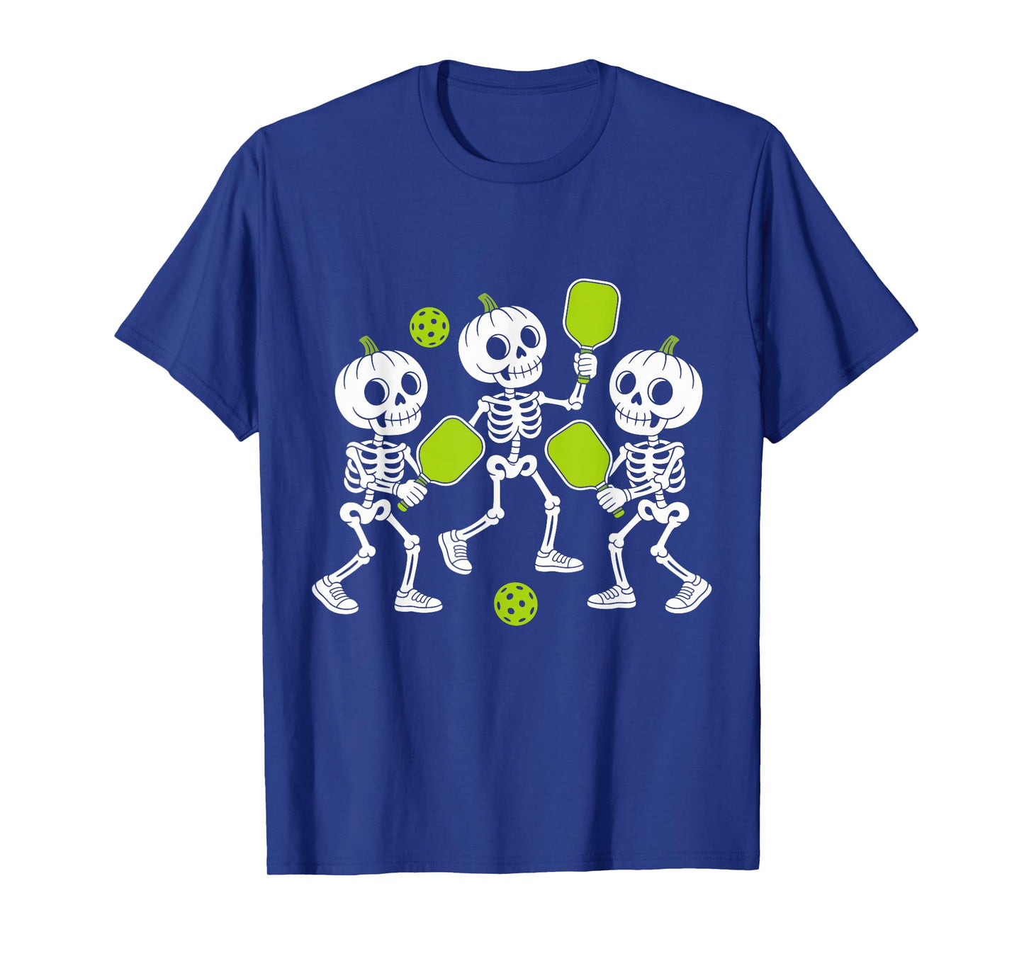 Dancing Skeletons Pickleball Halloween Costume T-Shirt