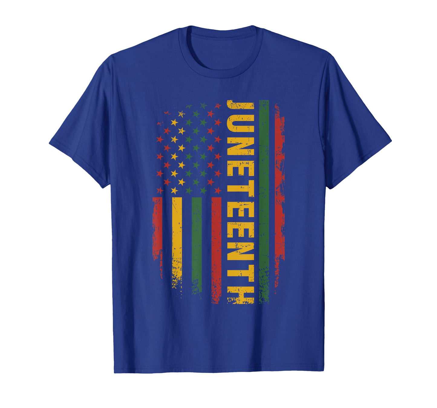 American flag pan african colors for celebrating Juneteenth T-Shirt