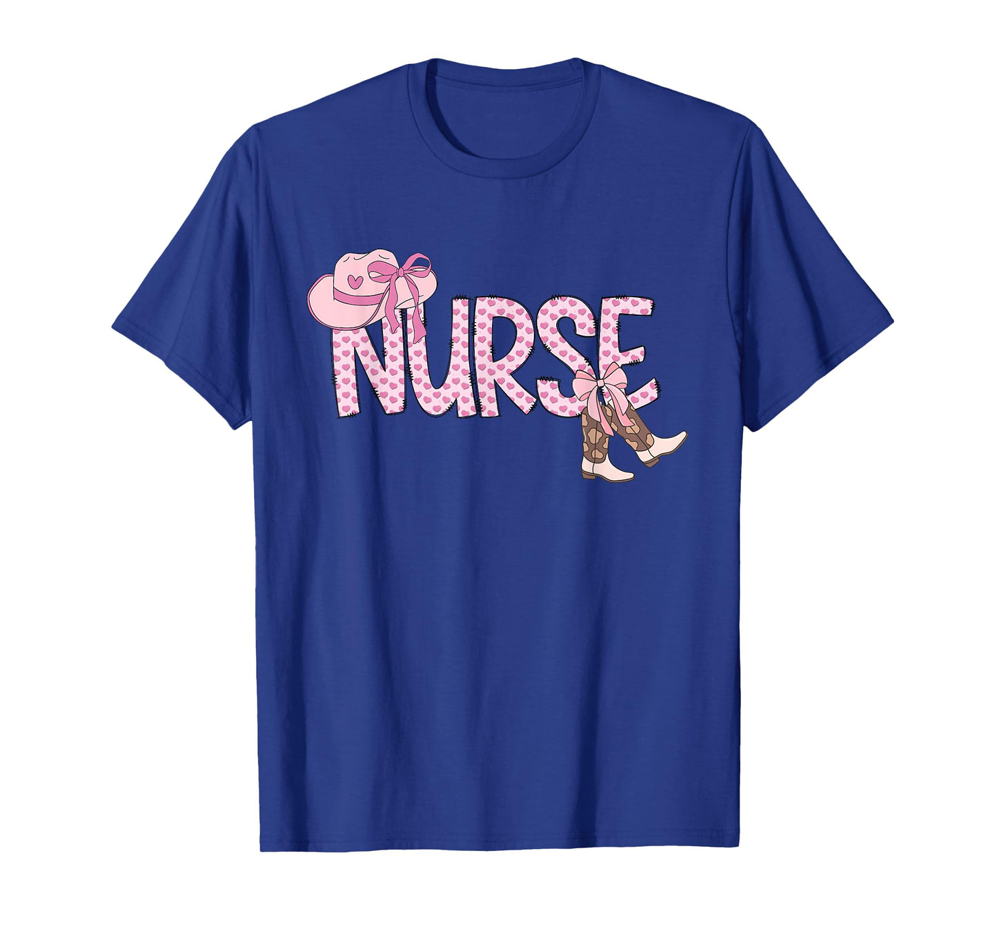 Pink Coquette Western cowgirl Nurse Nursing T-Shirt