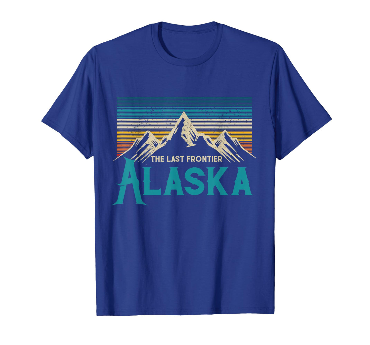 Alaska The Last Frontier Vintage Mountains Nature Gift T-Shirt