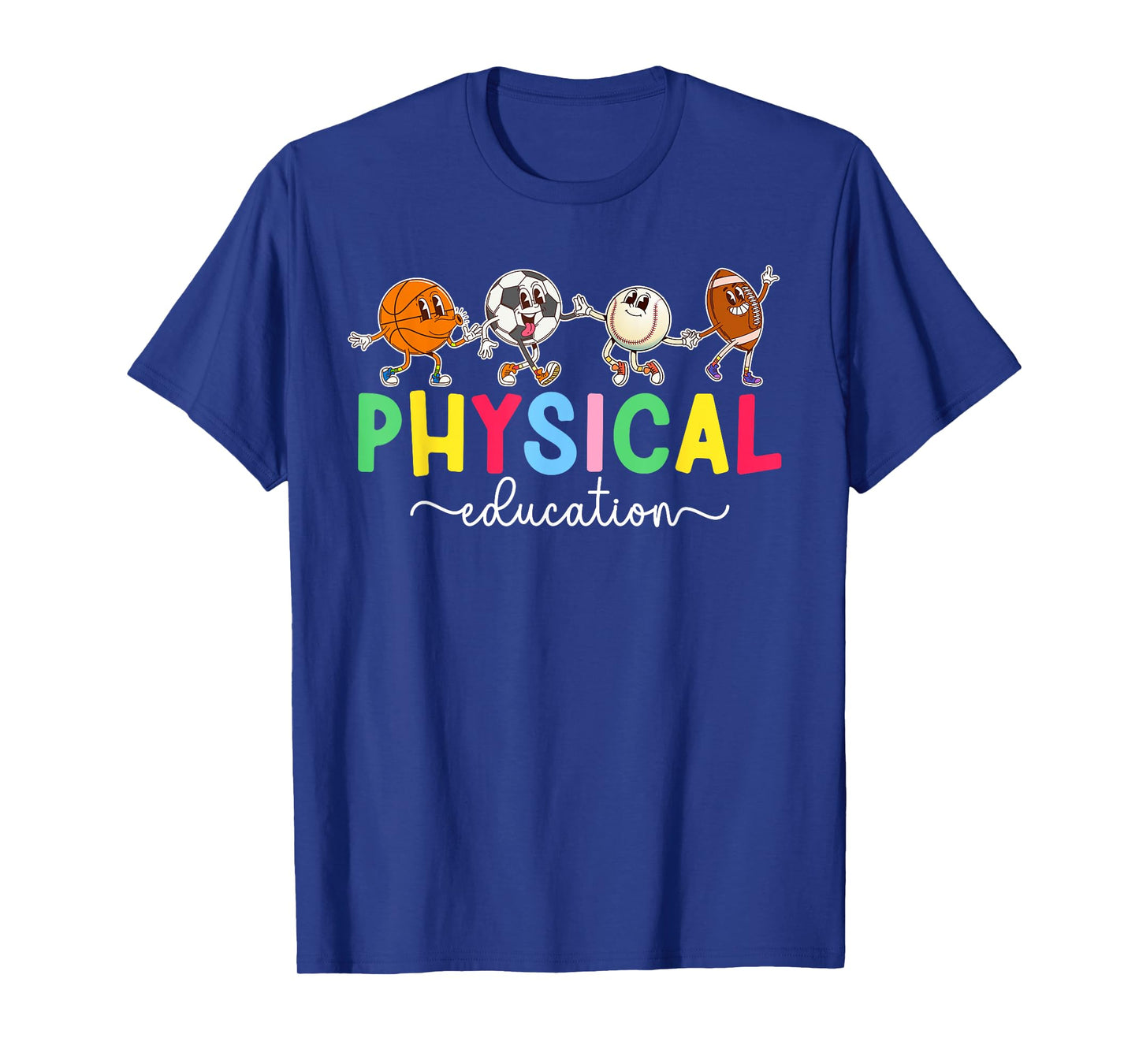 Best PE Teacher Physical Education Teaching T-Shirt - Men's Unisex-Adults Black Small Modern Casual Round Neck Short Sleeve T-Shirt