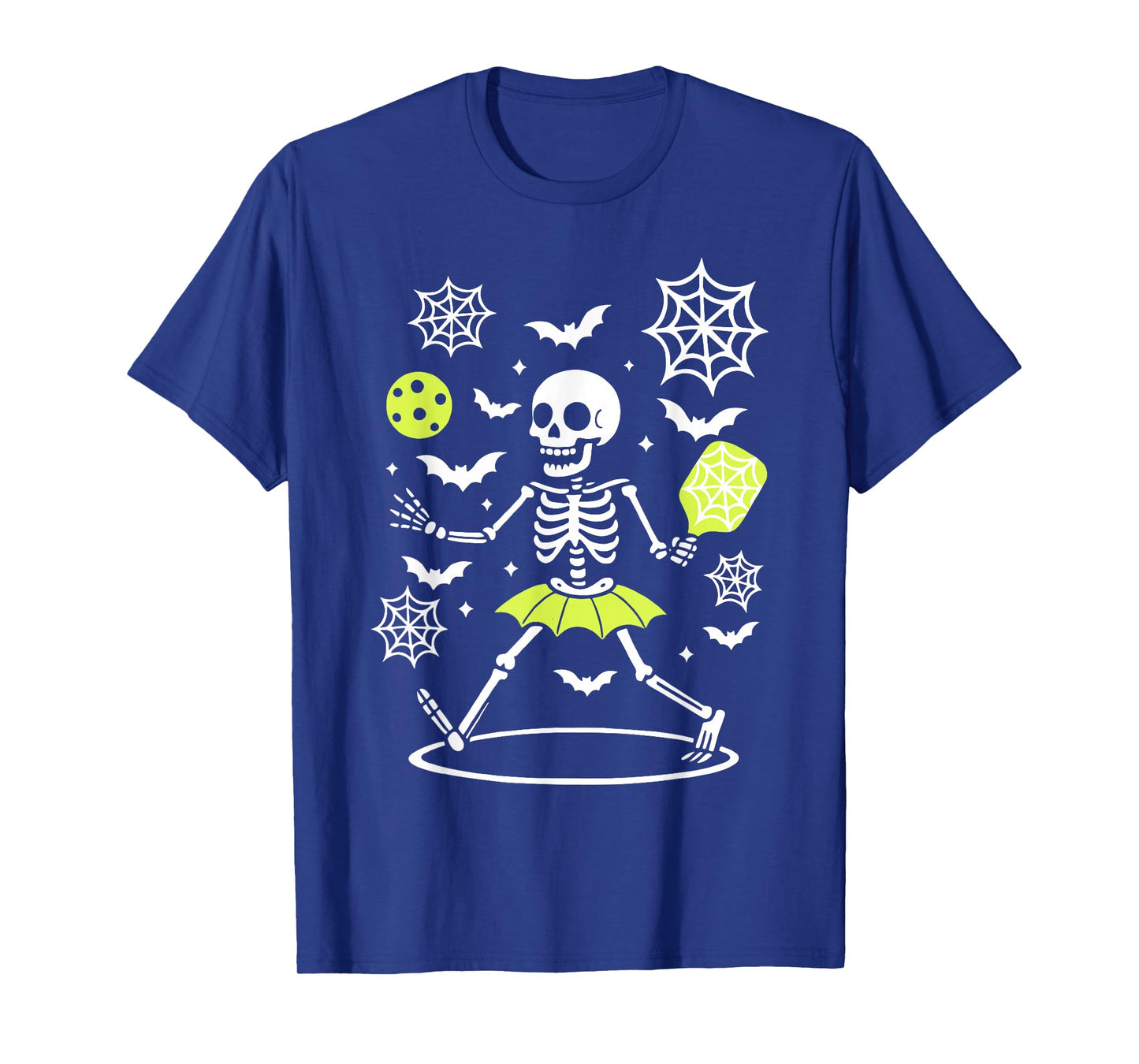 Pickleball Skeleton Halloween Sport Spooky Trick Or Treat T-Shirt