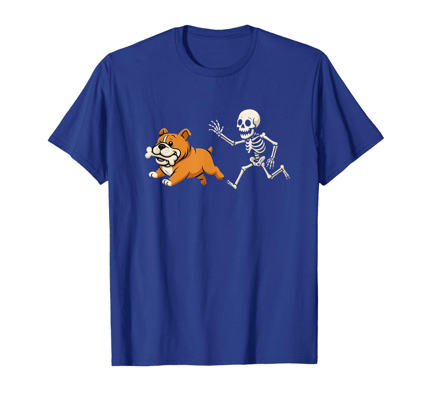 Funny Skeleton Bulldog Halloween Dog Mom Pet Lover T-Shirt