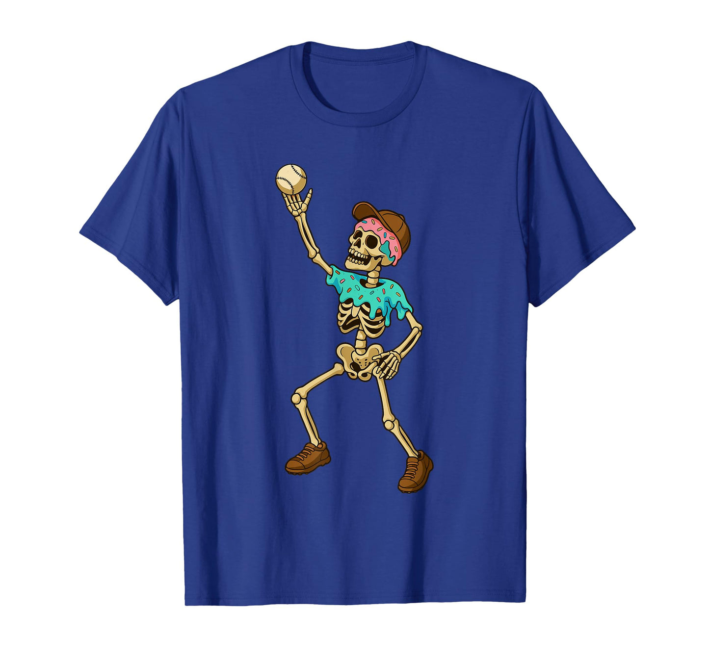 Baseball Lifestyle 101 Apparel Youth Ice Cream Drip Skeleton T-Shirt