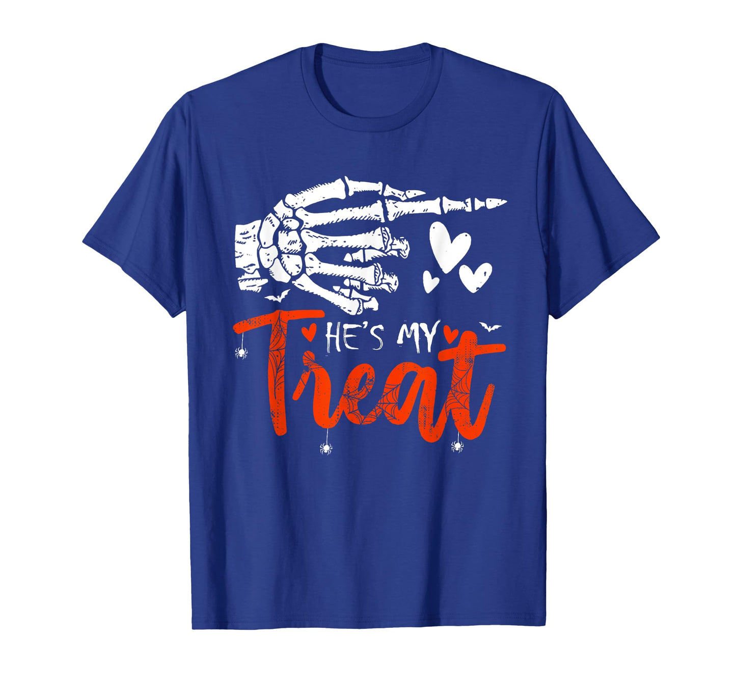 He's My Treat Skeleton Hand Halloween Costume Couples T-Shirt