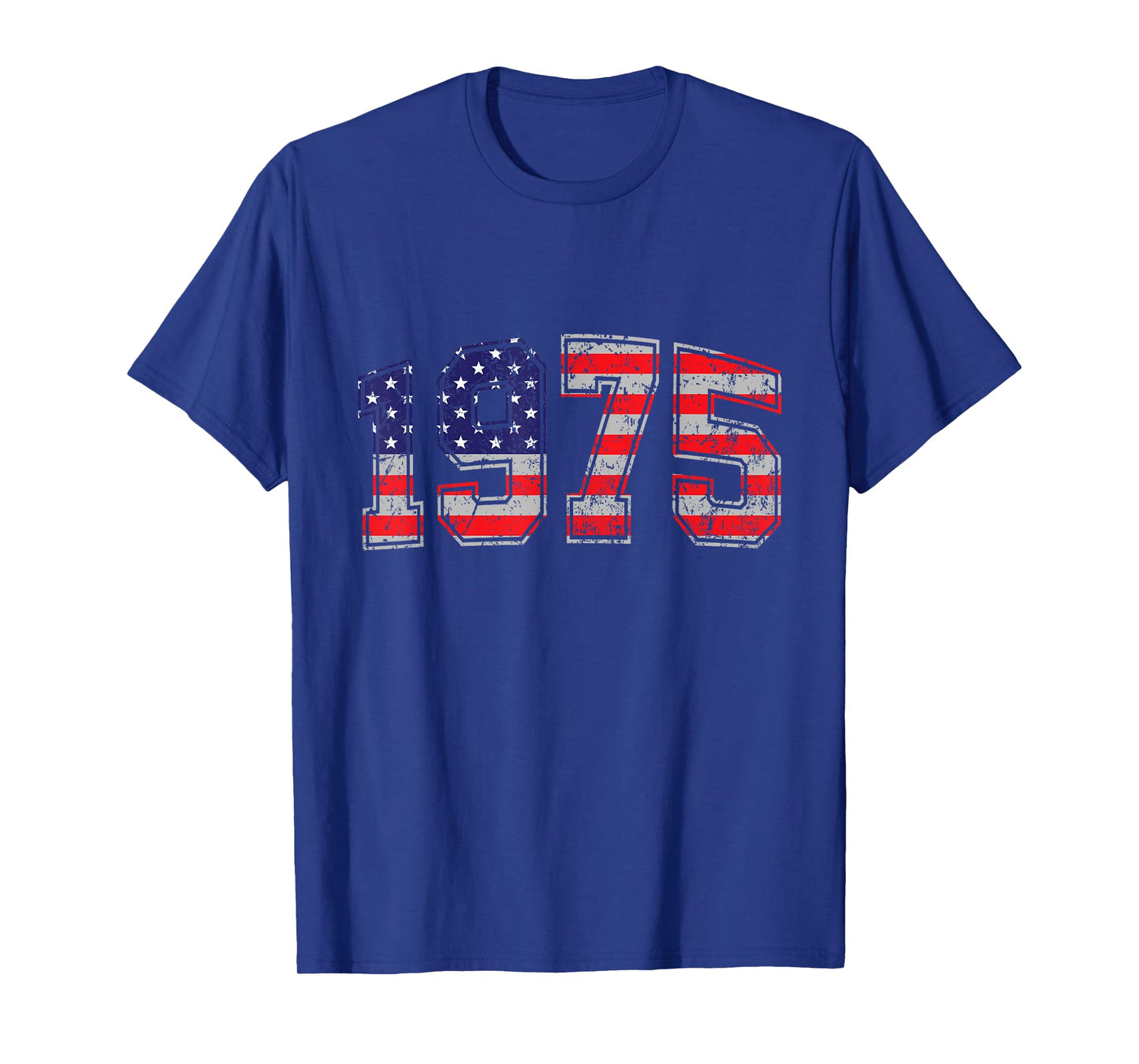 Vintage 1975 49 Years Old American Flag 4th Of July Retro T-Shirt