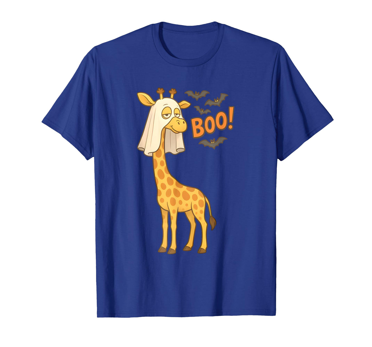 Funny Giraffe Ghost Boo Sheet Animal Lover Halloween Costume T-Shirt