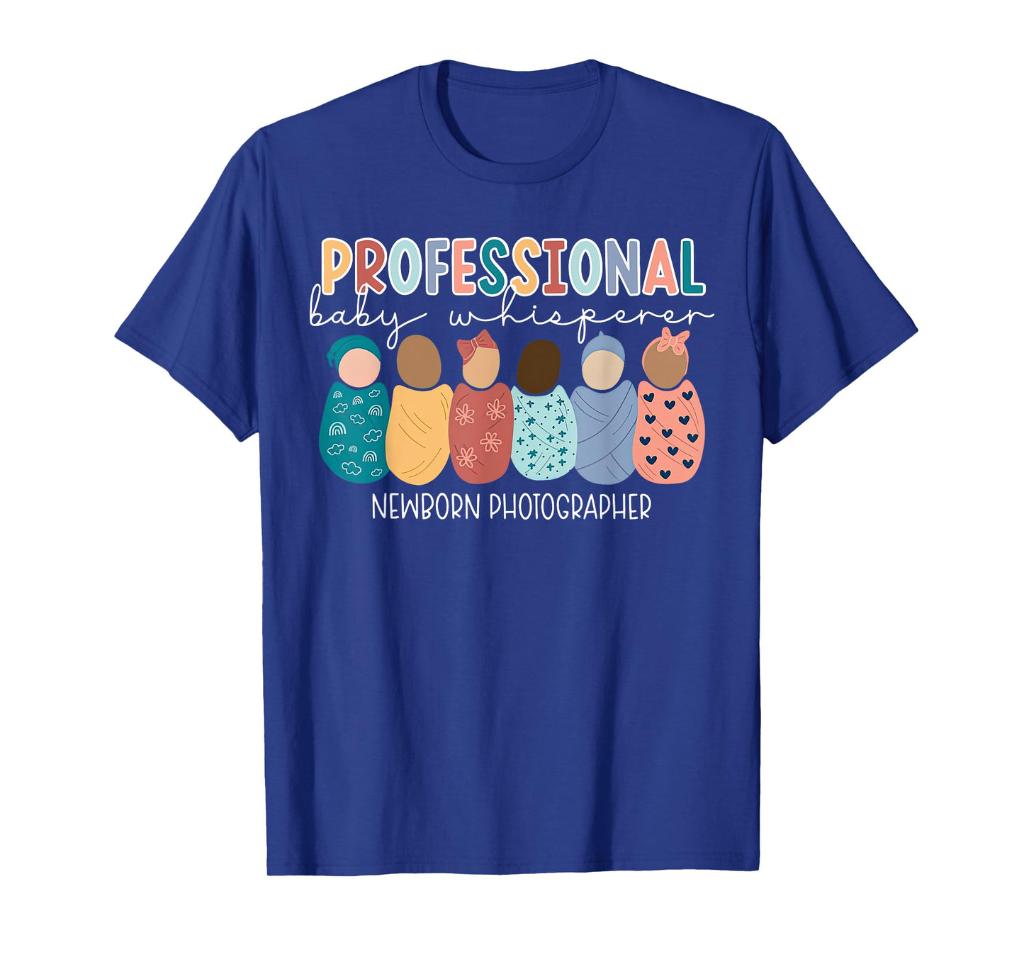 Retro Professional Baby Whisperer Newborn Photographer T-Shirt