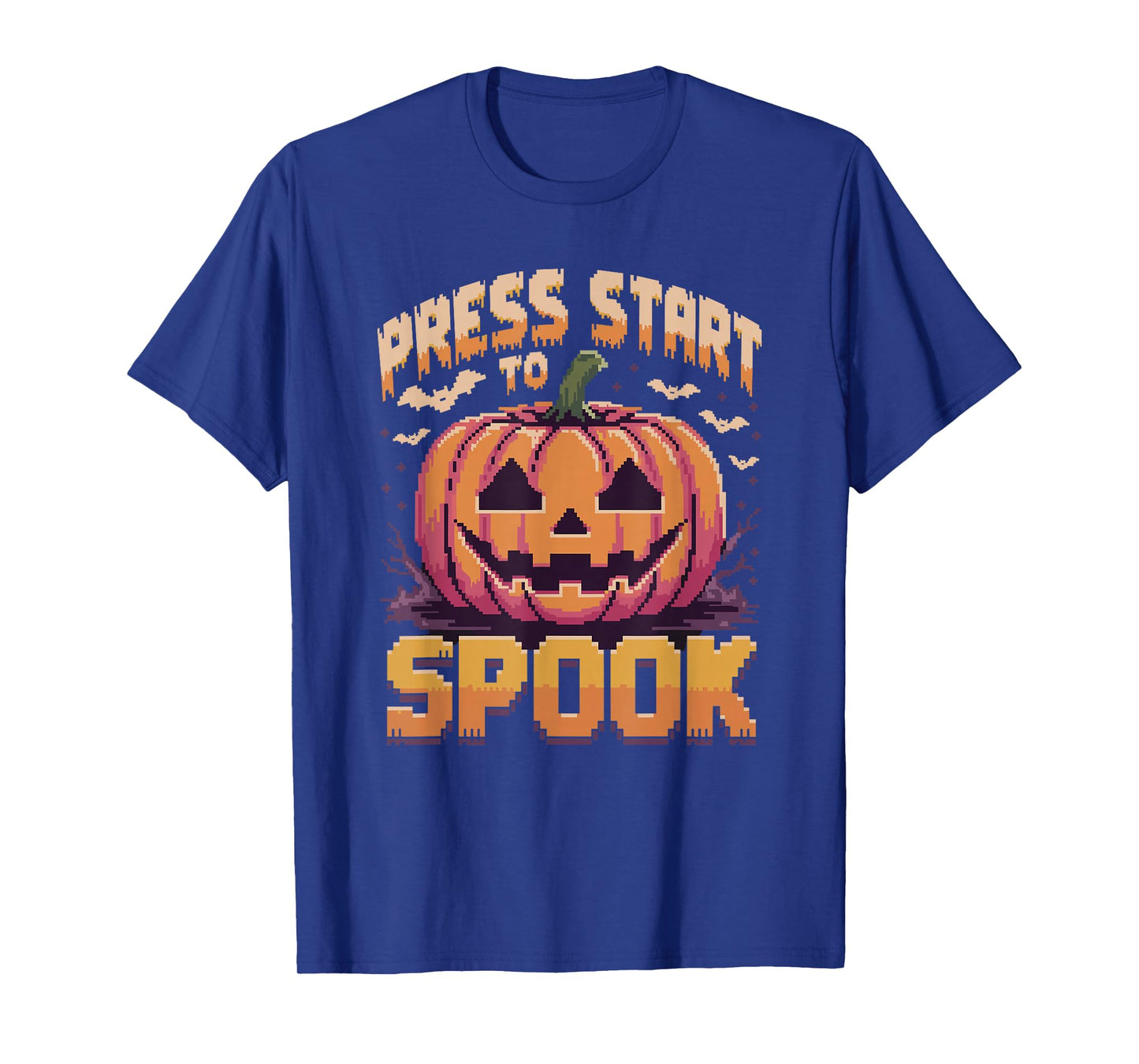 Press Start to Spook Halloween Pumpkin Arcade Gamer T-Shirt