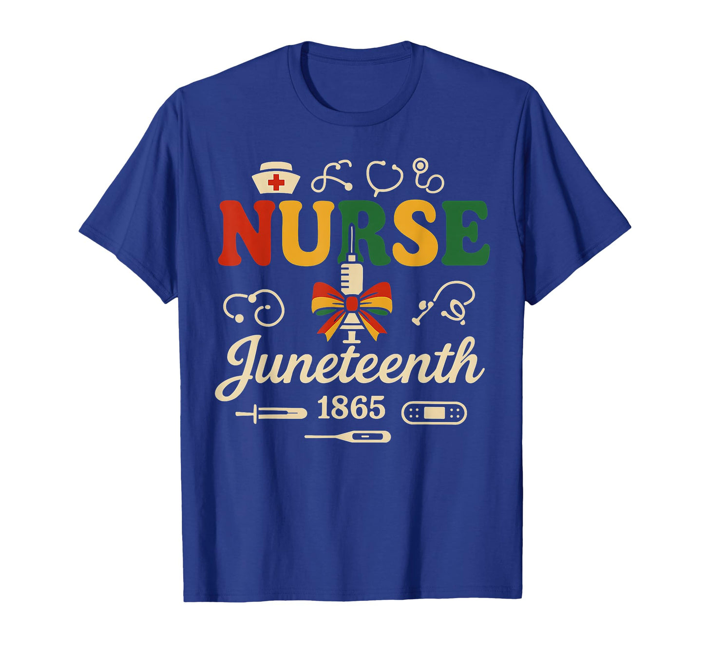 Juneteenth Nurse Tee Nursing Stethoscope Black History Month T-Shirt