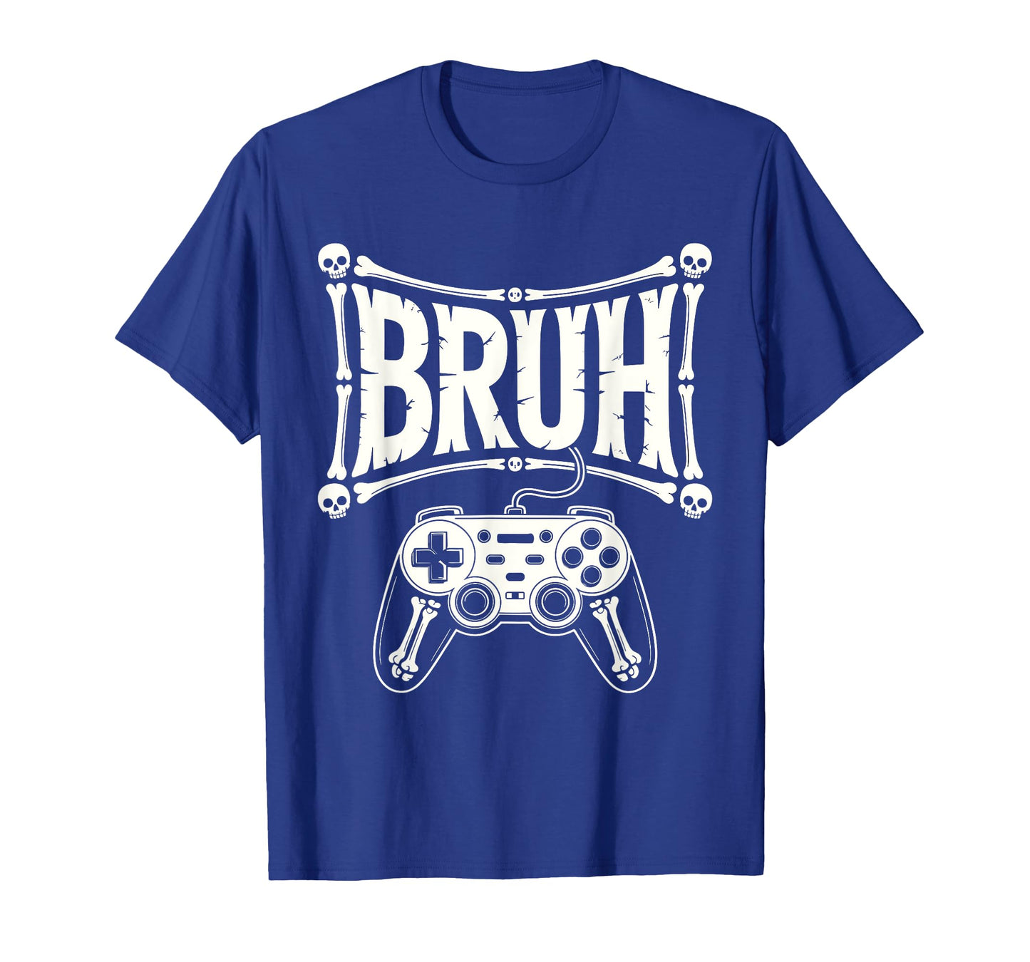 Halloween Skeleton Gamer Bruh for Boys Kids Teens Gaming T-Shirt