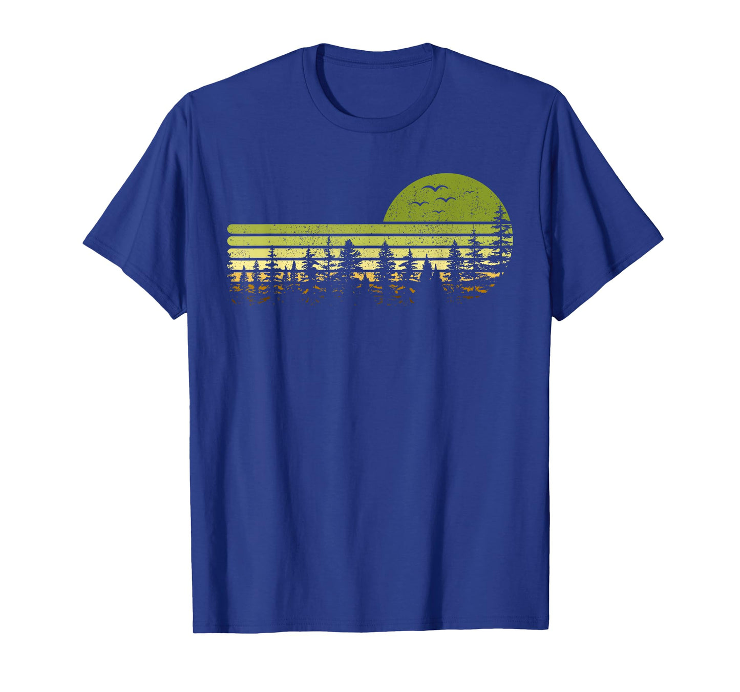 Trees Reflection Wildlife Nature Forest Outdoor Vintage T-Shirt