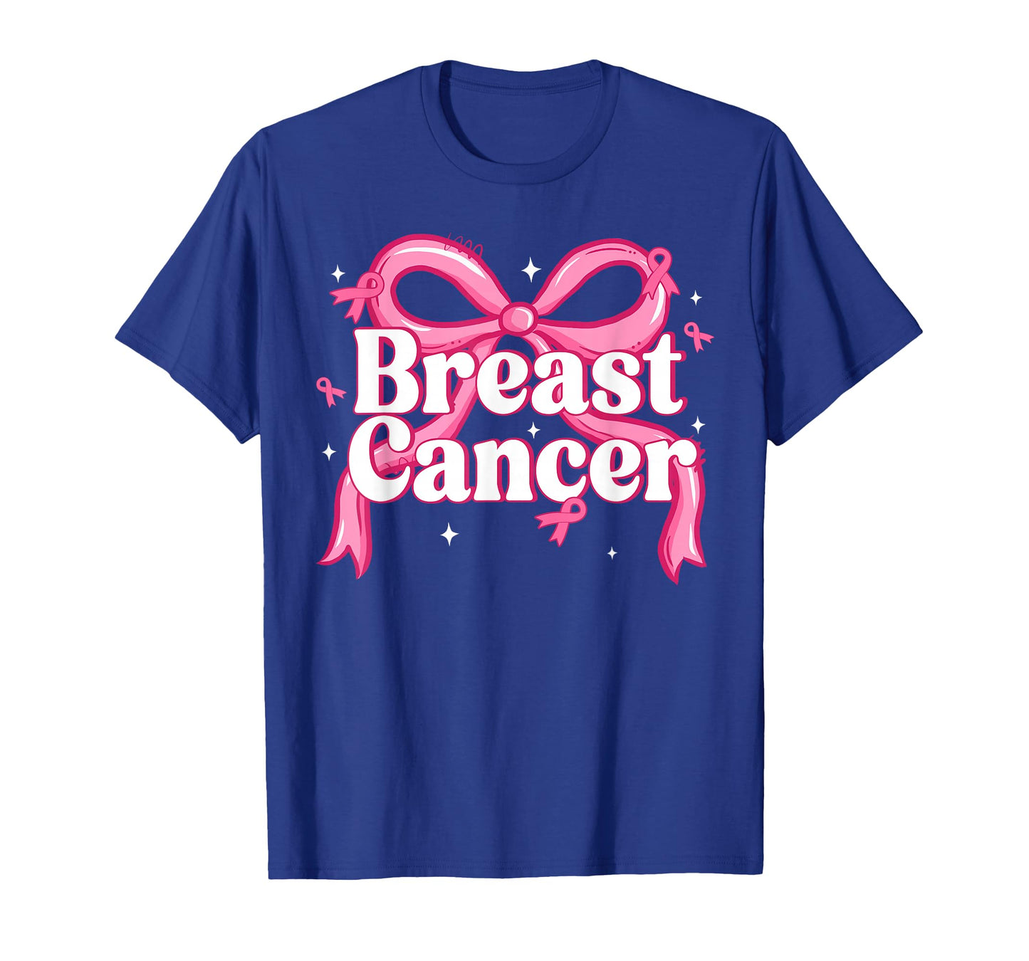 Pink Coquette Bow Breast Cancer Awareness Support Ribbon T-Shirt