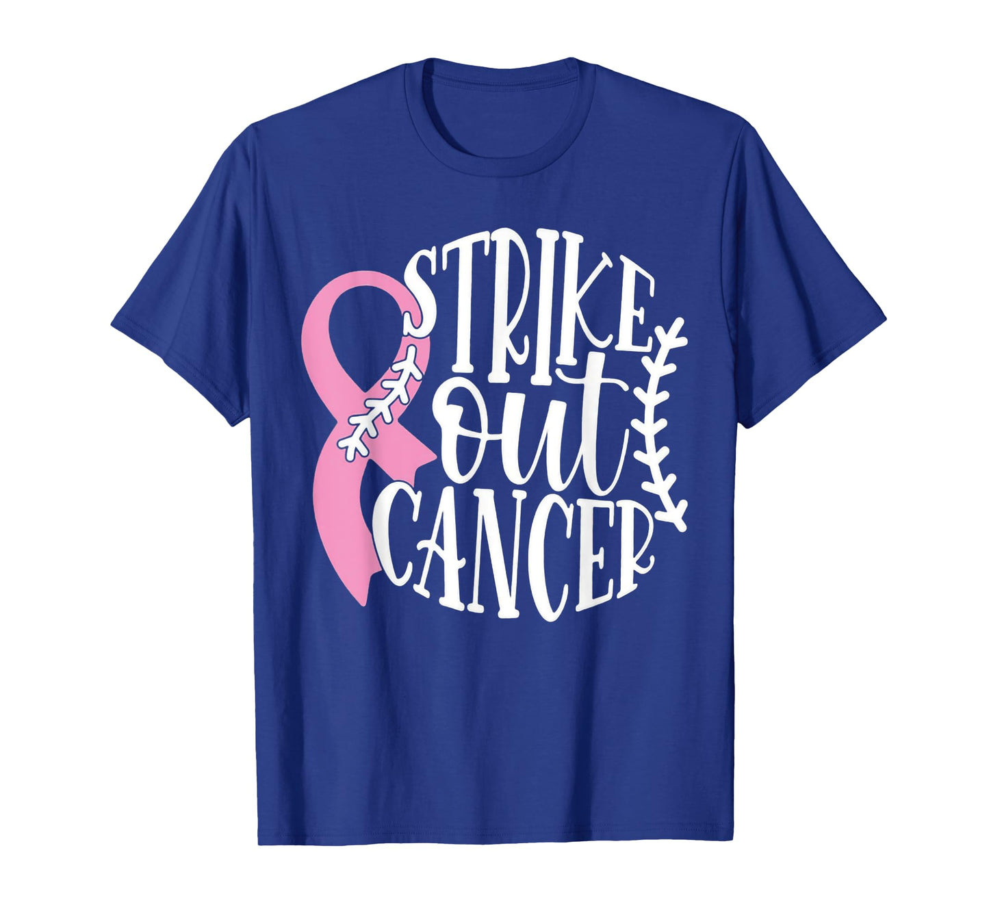 Strike Out Breast Cancer Baseball Fight Awareness Men Women T-Shirt
